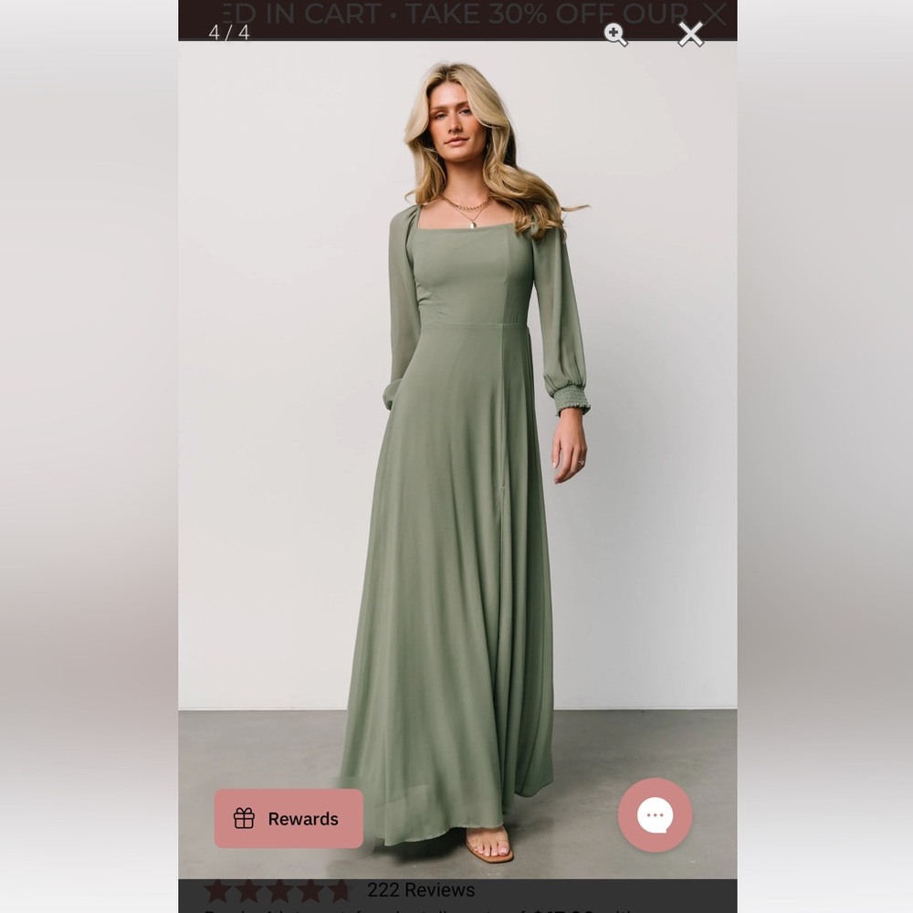 Baltic Born Sage Long Sleeve Dress
